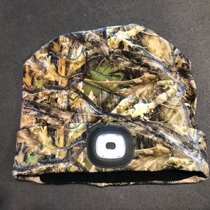Rechargeable Headlamp Camouflage Beanie